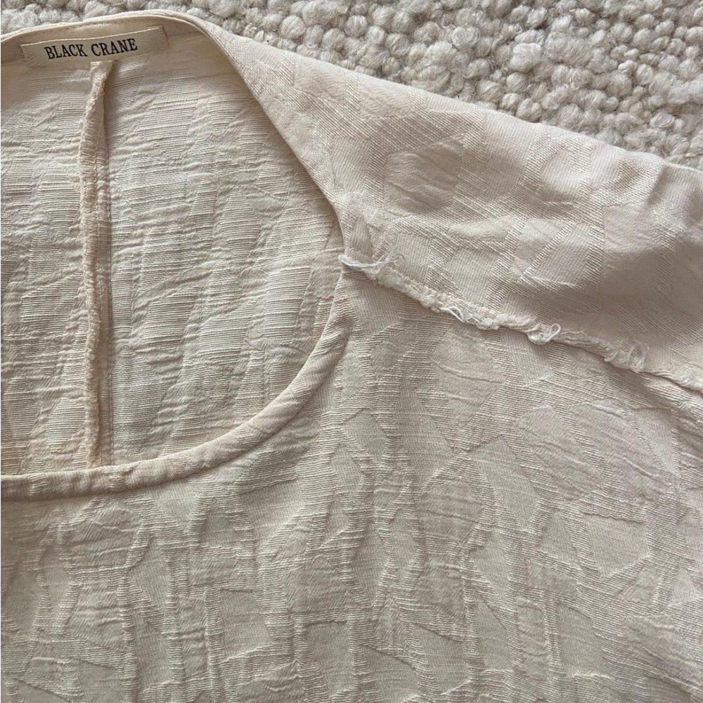 Black Crane Jacquard Top - Picture 7 of 9